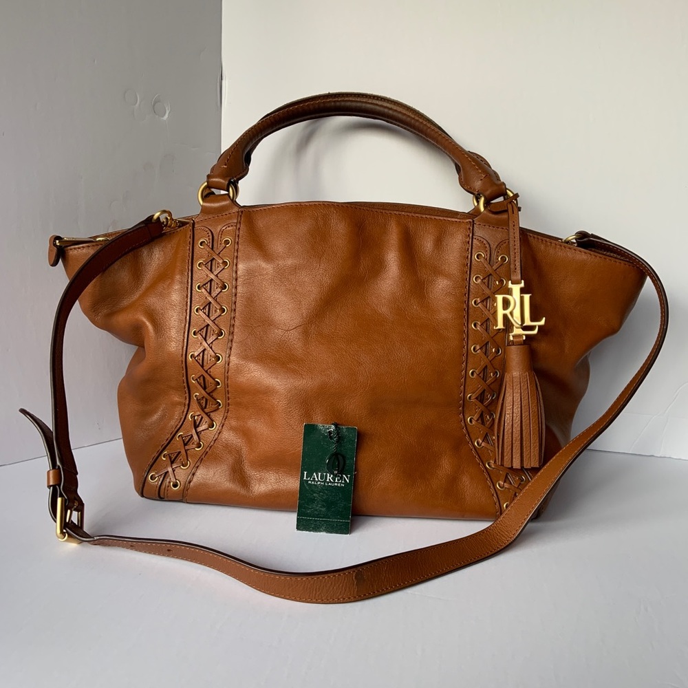 LAUREN Ralph Lauren Ashfield Adaline FLD Brown Bag